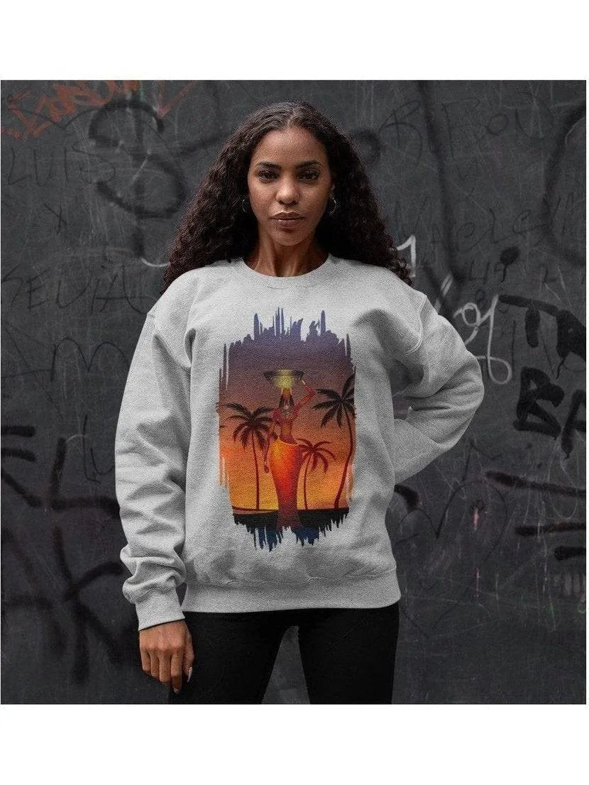 Oatmeal Tribal Woman Sweatshirt