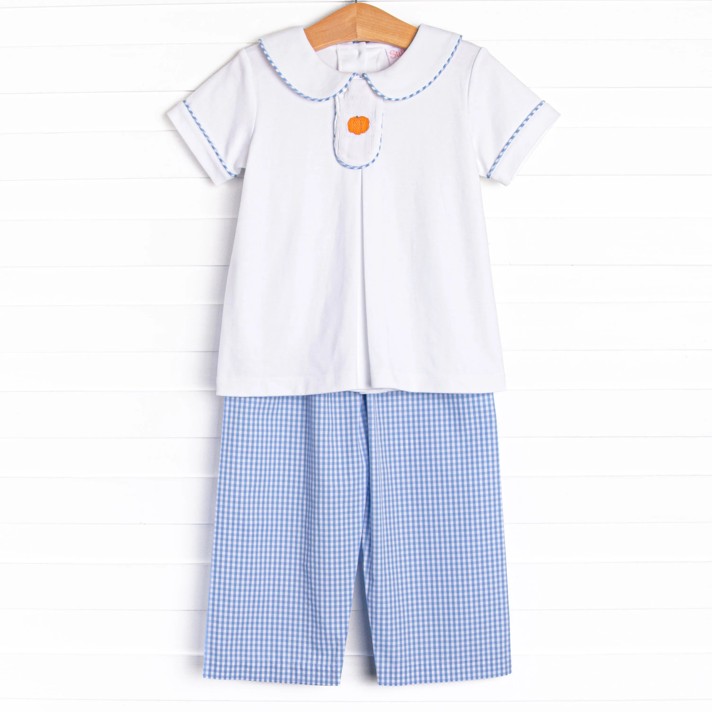 Perfect Pick Smocked Pant Set, Blue