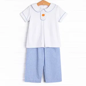 Perfect Pick Smocked Pant Set, Blue