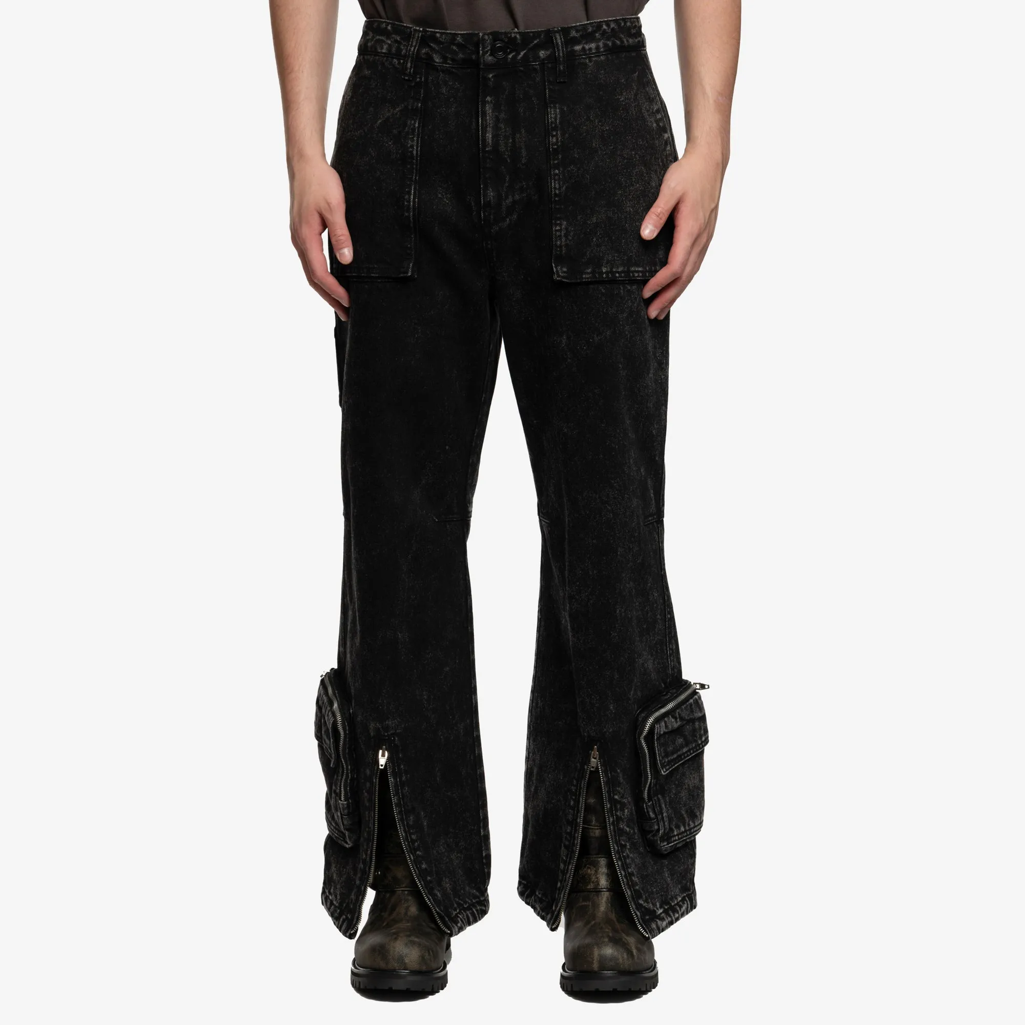Pocket Detailed Denim Pants