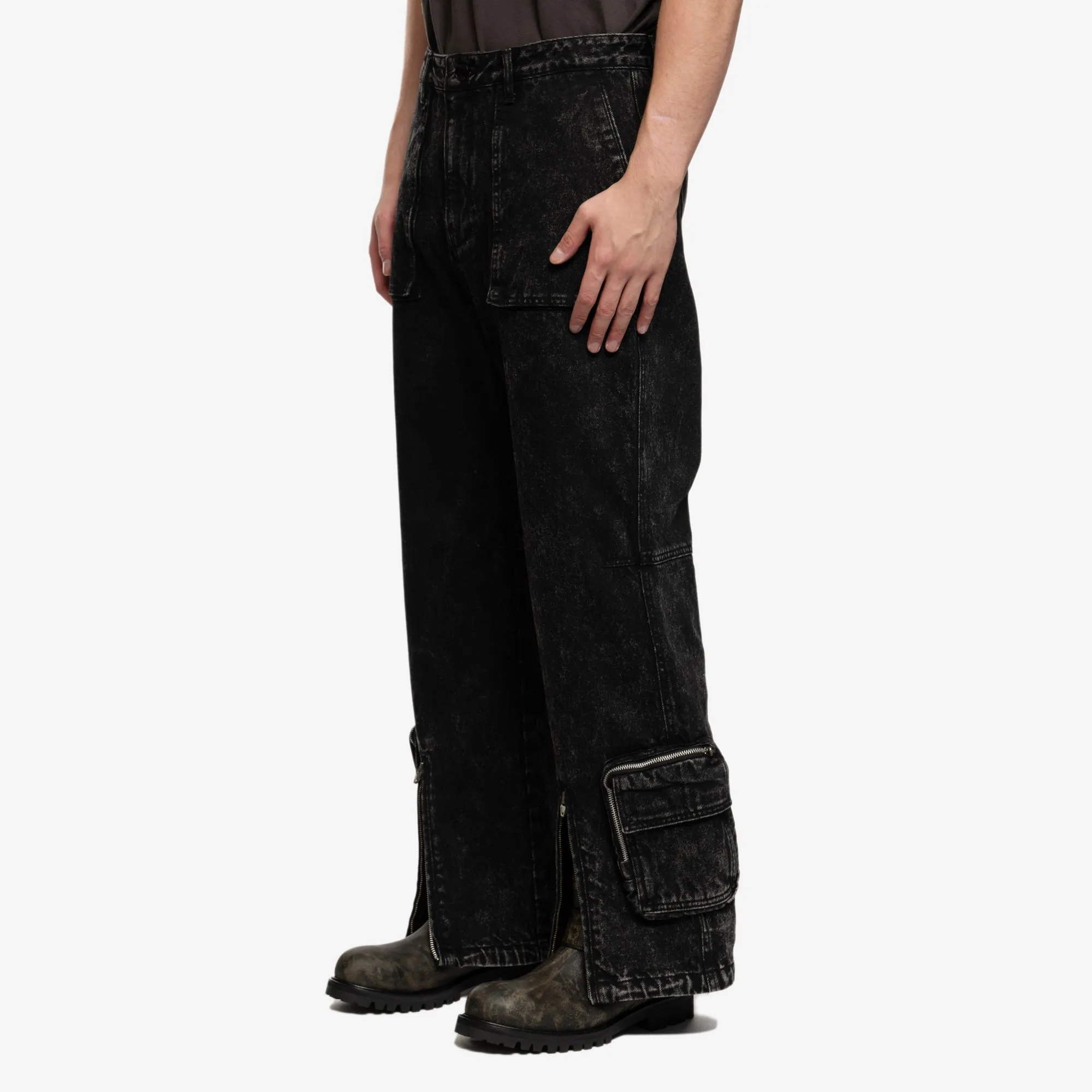 Pocket Detailed Denim Pants