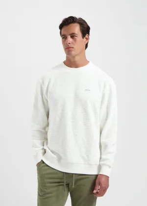 Premium Bouclé Crewneck - Ecru