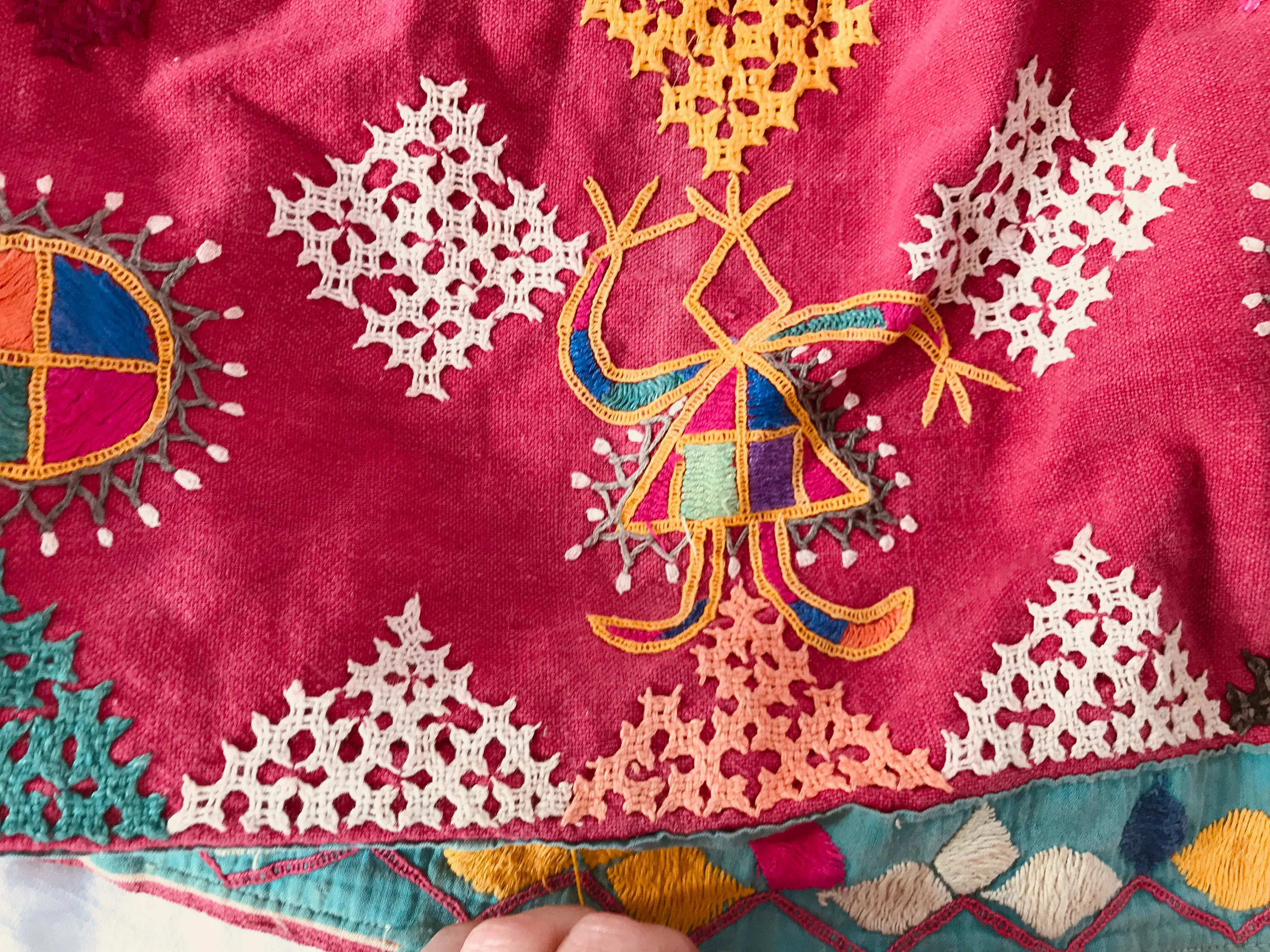 Rabari Embroidered Skirt. Vintage. Hand Embroidered.