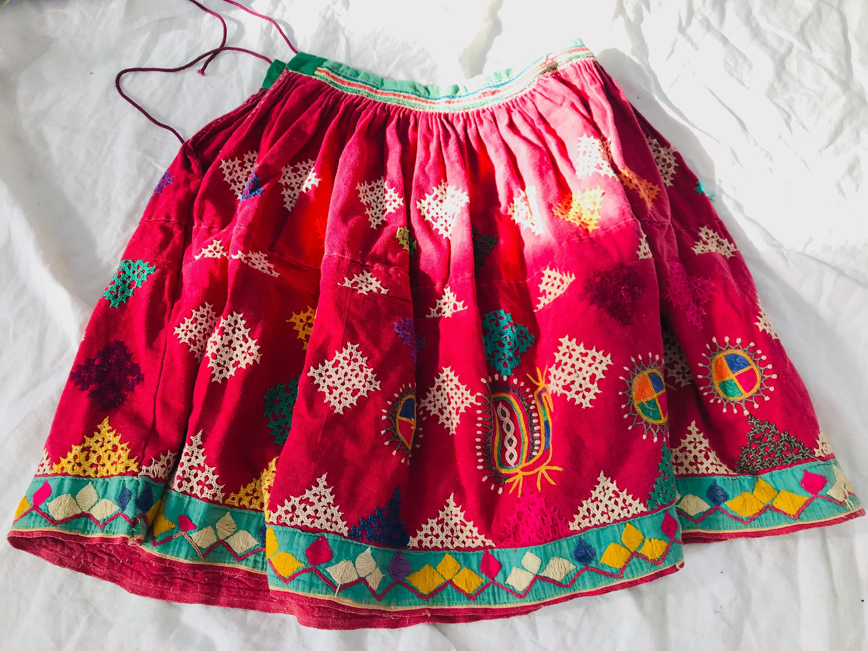 Rabari Embroidered Skirt. Vintage. Hand Embroidered.