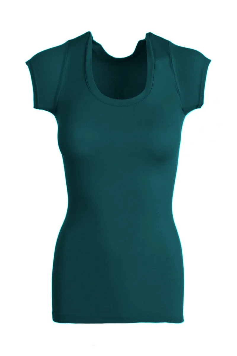 Seamless Cap Sleeve Shirt