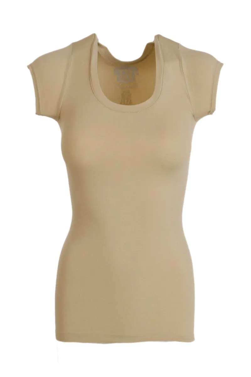 Seamless Cap Sleeve Shirt