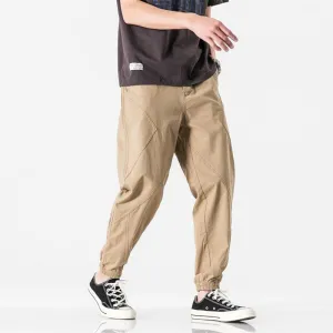 Simple Open-line Tailoring Slim Casual Pants Men