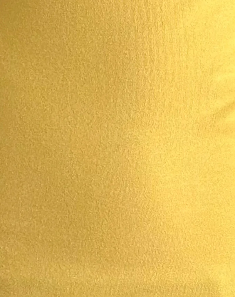 Solani Top in Yellow May with Deep Mahogony Binding