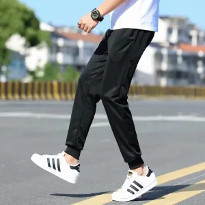 Solid Colored Slim-Fit Pants Sport Pants
