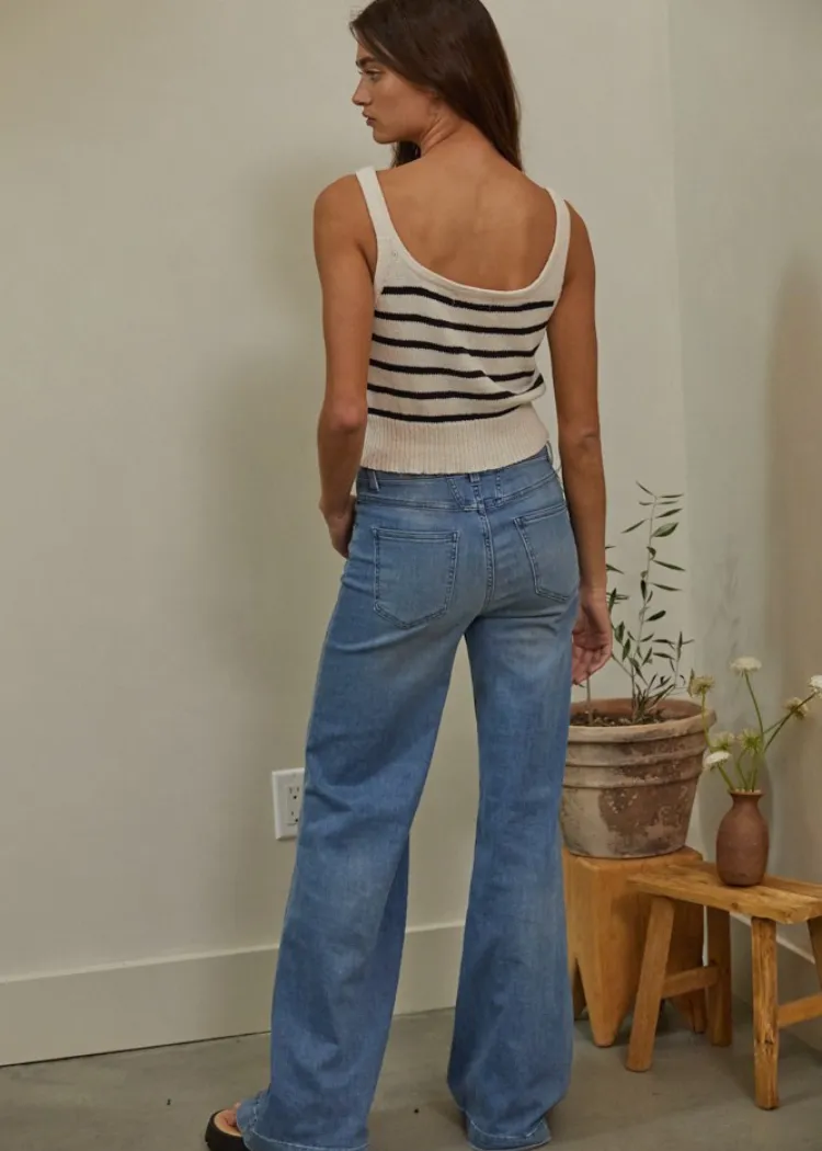 Stella Stripe Top Tank- ***FINAL SALE***
