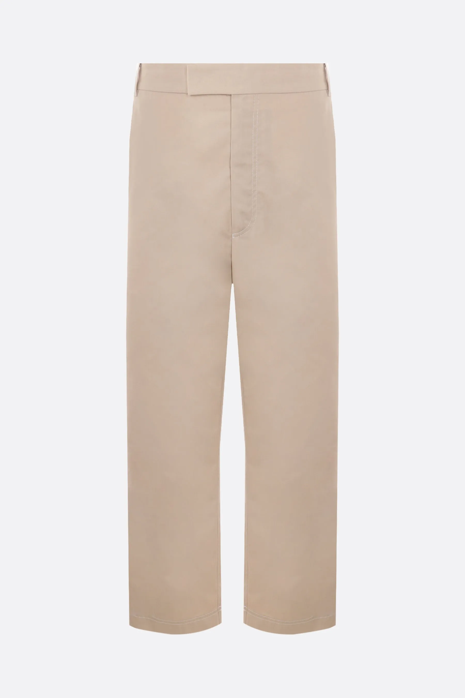 Straight-leg Twill Cotton-Blend Pants