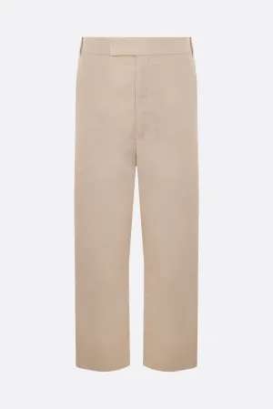 Straight-leg Twill Cotton-Blend Pants
