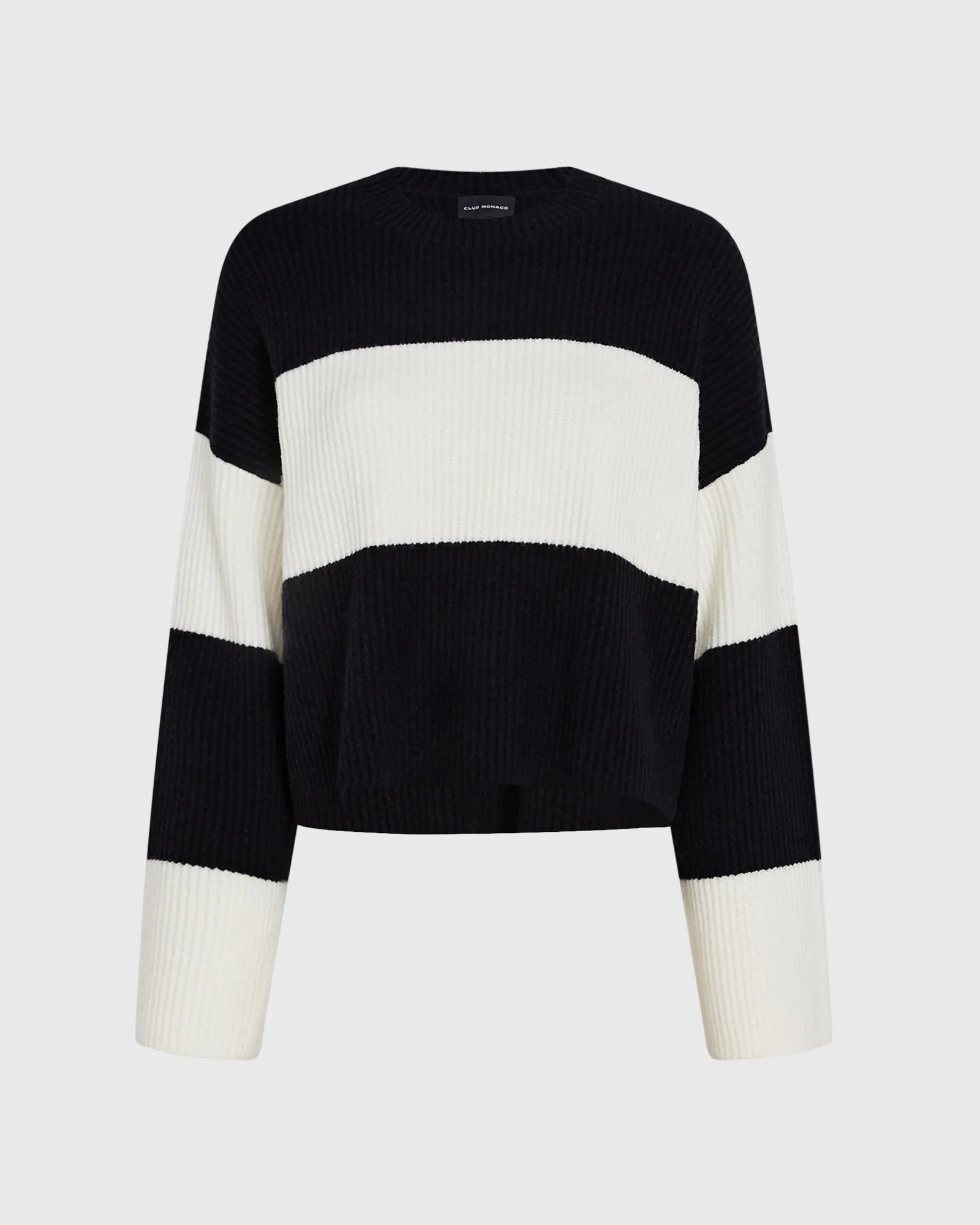 Striped Wool Blend Sweater