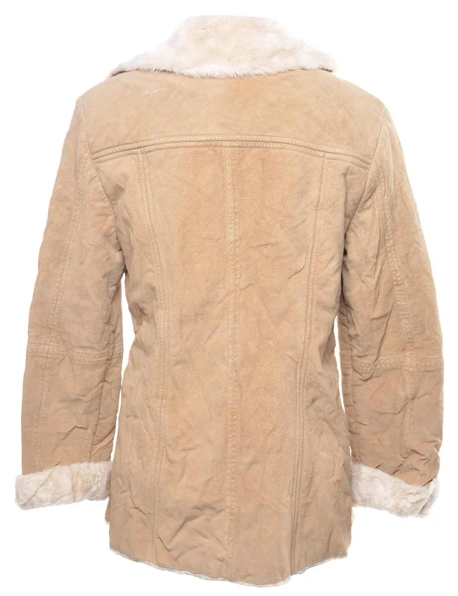Suede Shearling Lining Coat - S
