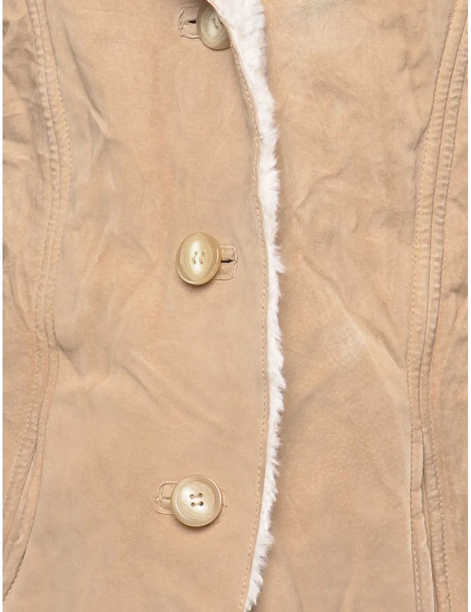 Suede Shearling Lining Coat - S