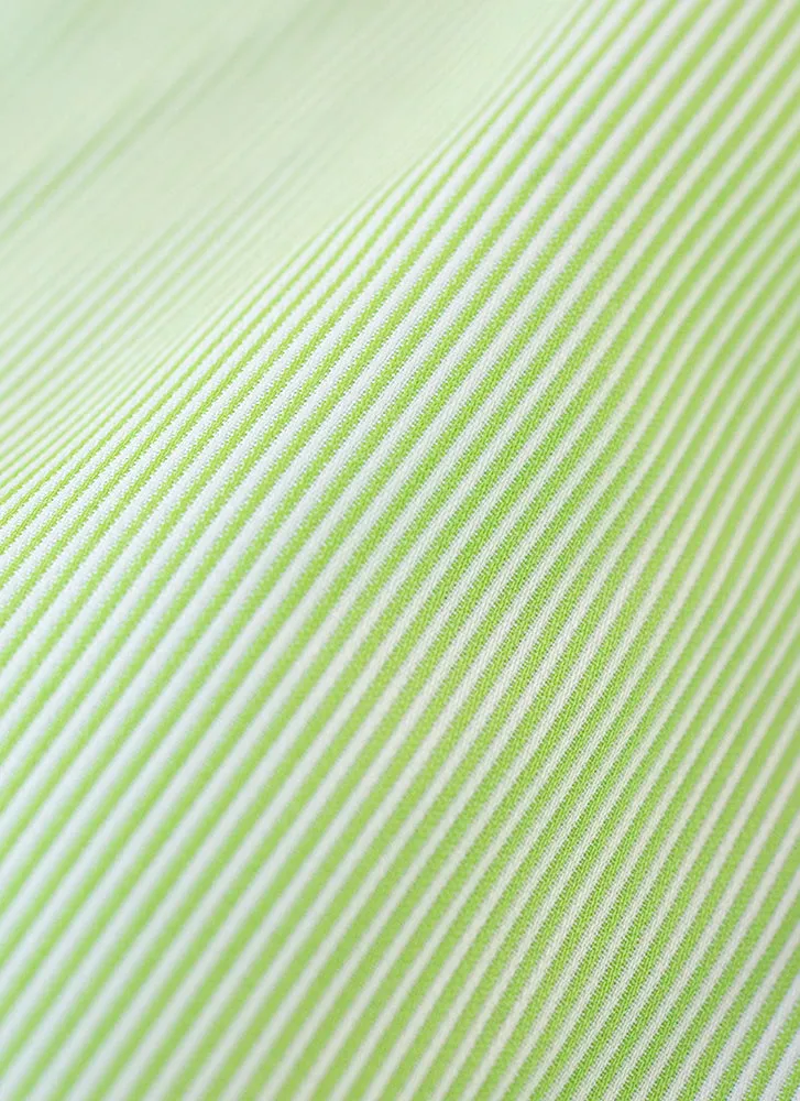The Perfect Fashion Boxer Short in Green Micro Stripes