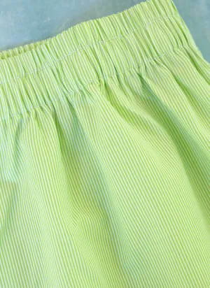 The Perfect Fashion Boxer Short in Green Micro Stripes