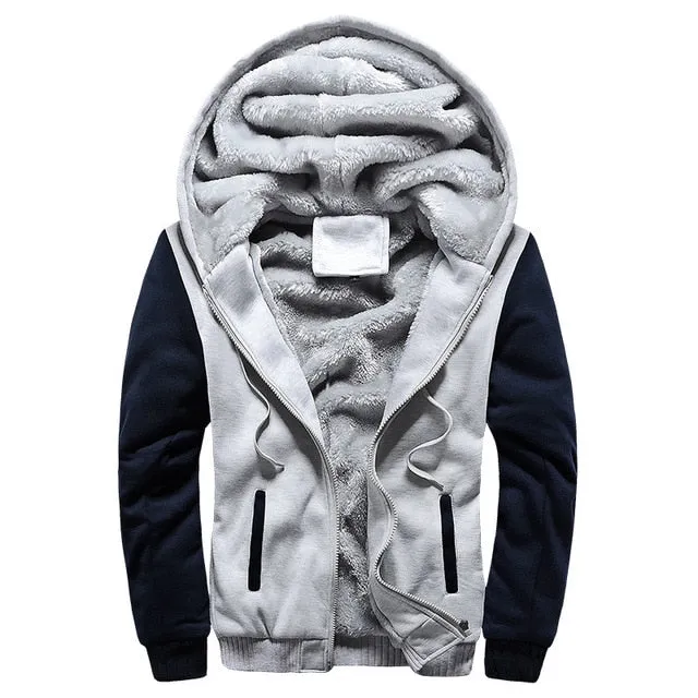 Thick Warm Fleece Zipper Men Jacket