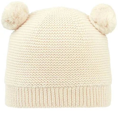 Toshi -organic beanie - snowy feather