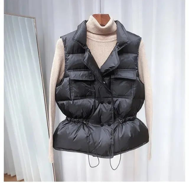 Warm Waistcoat Female Coat Sleeveless