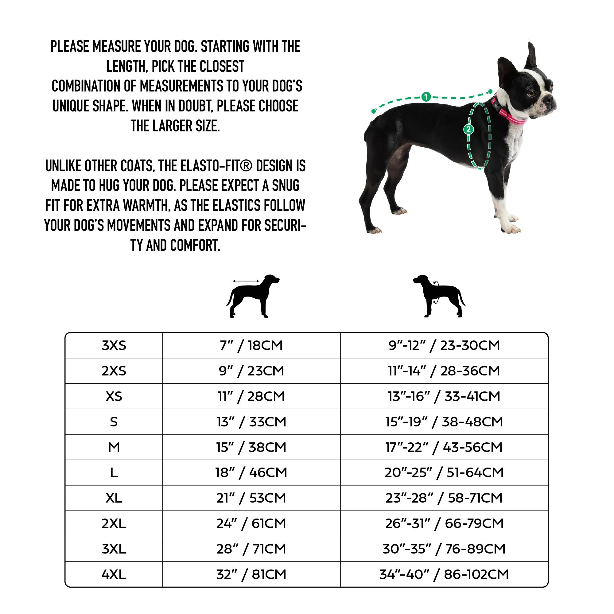 Waterproof Insulated Dog Raincoat – Elasto-Fit with Warm Sherpa Lining