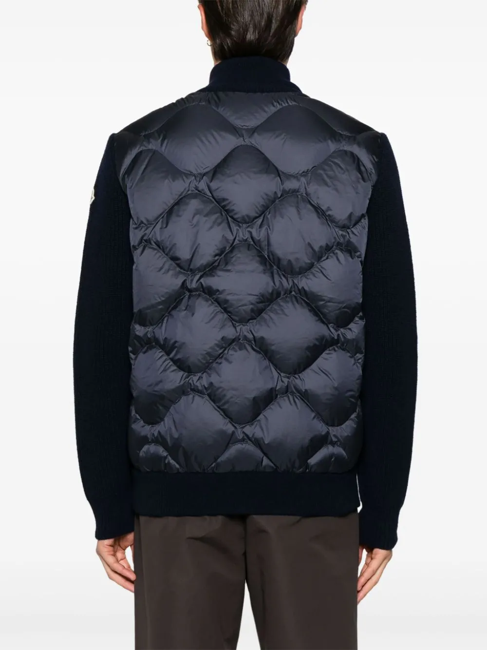 zip-up cardigan