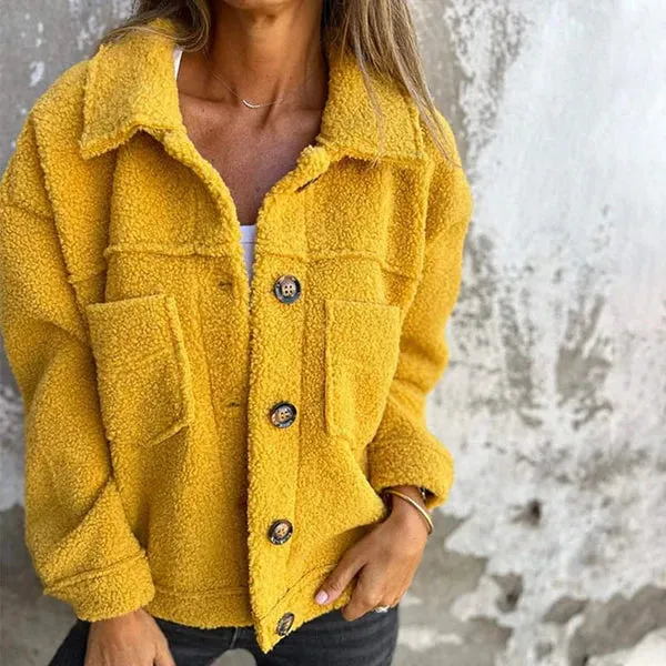 Zoe™ - Stylish Short Wool Jacket with Lapels